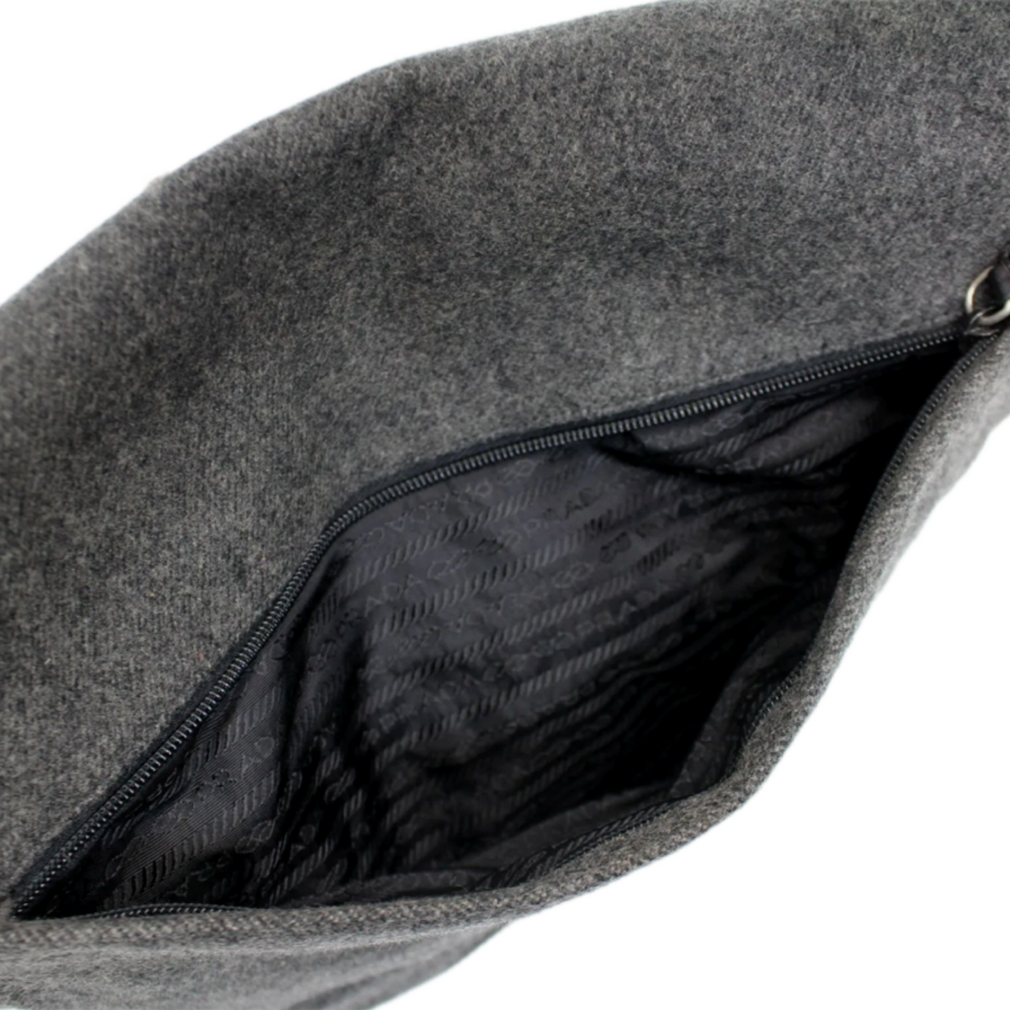 PRADA Wool Shoulder Bag