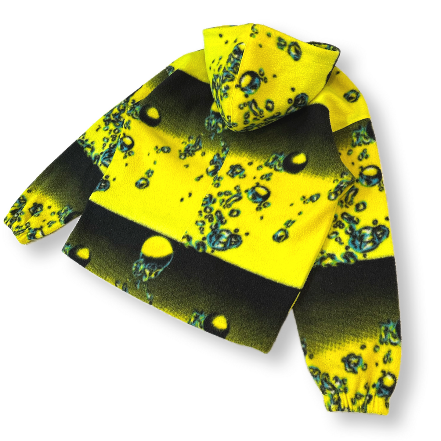 SALOMON 1/4 Zip Pullover Liquid Patterned Fleece Hoodie