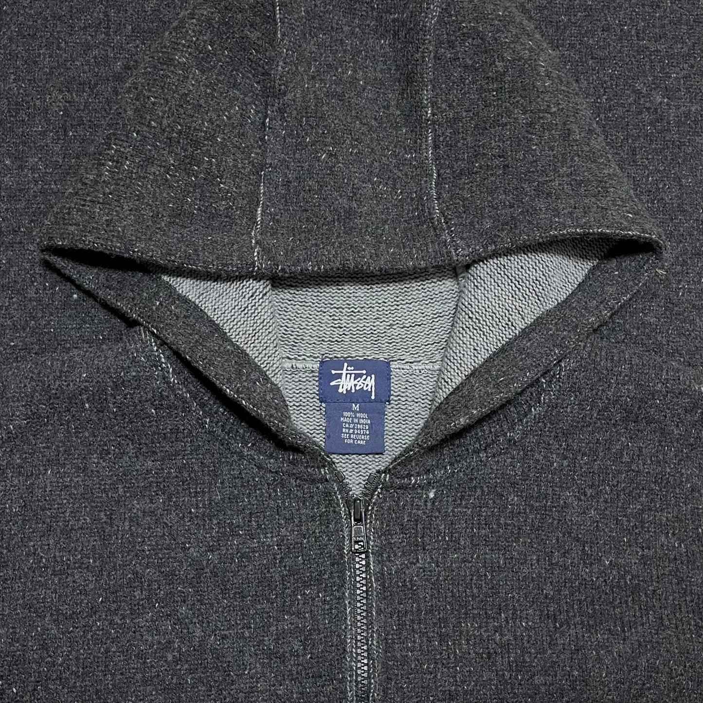 STUSSY 1/4 Zip Hood Knit