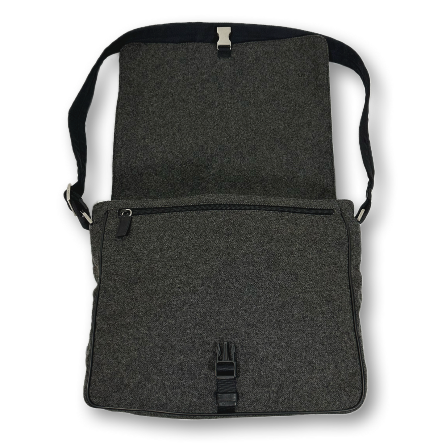 PRADA Wool Shoulder Bag
