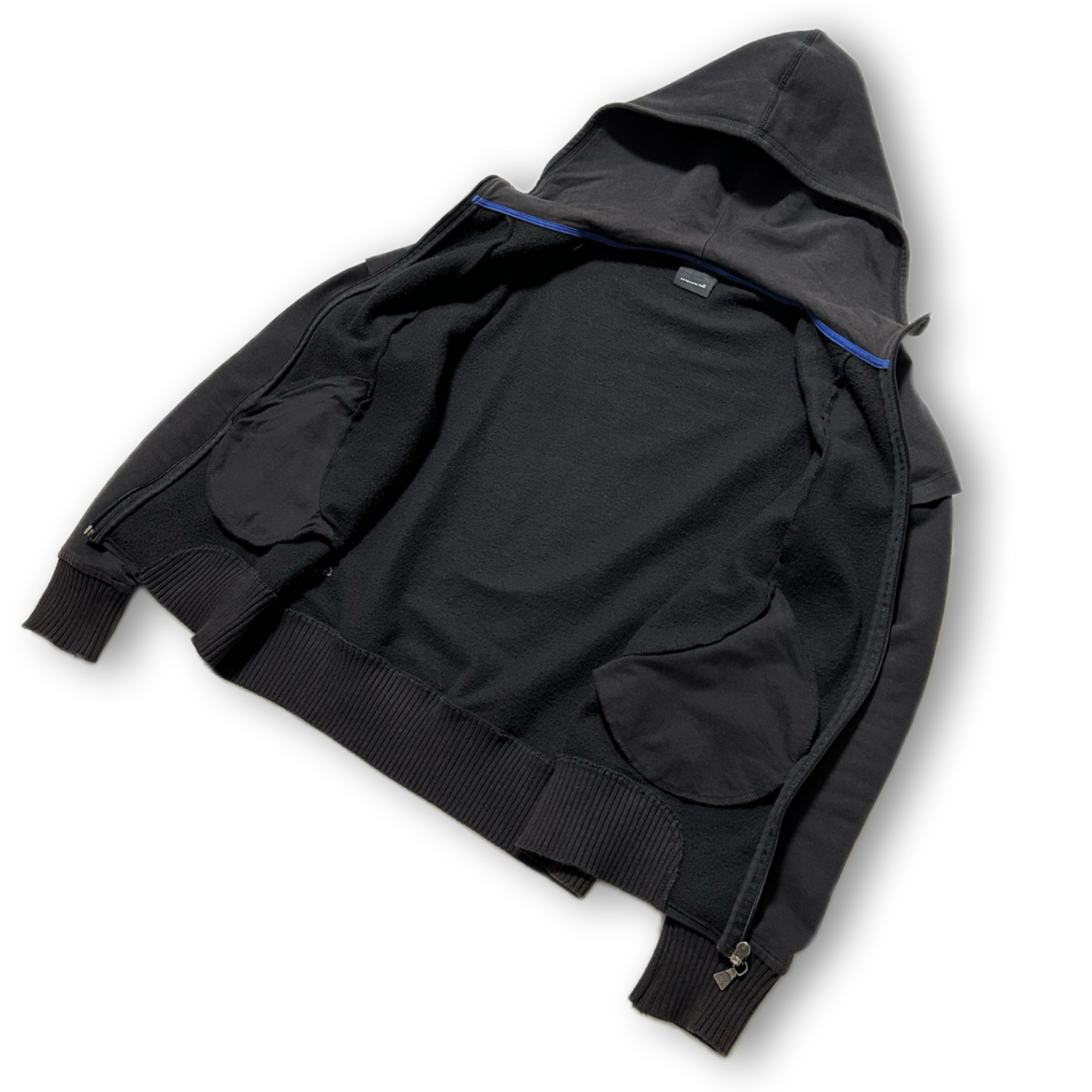 "96 HOURS" neil barrett for PUMA Technical Center Zip Layered Hoodie