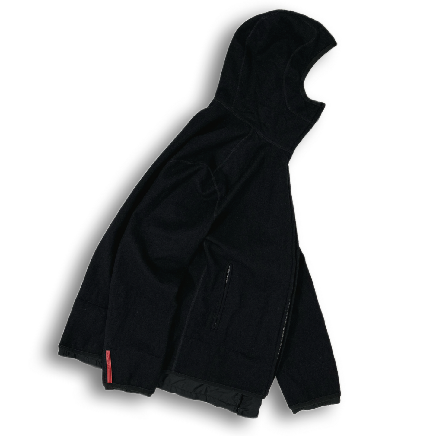 PRADASPORT Technical Wool Double Zip Balaclava Jacket