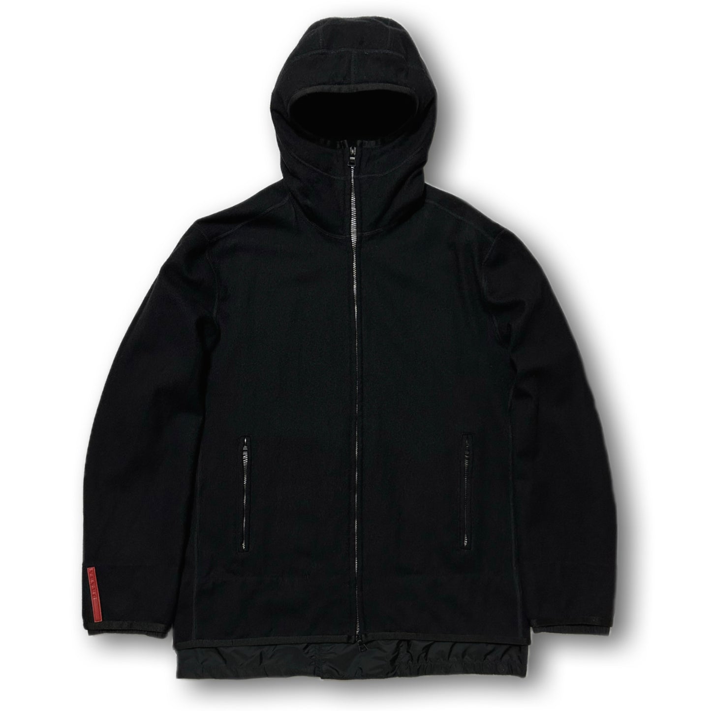 PRADASPORT Technical Wool Double Zip Balaclava Jacket