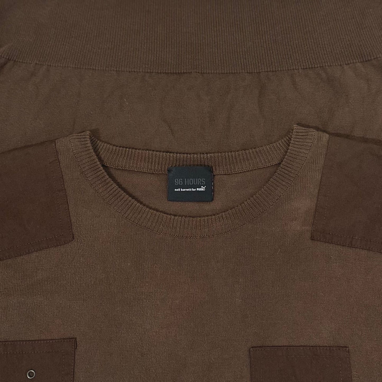 "96 HOURS" neil barrett for PUMA Asymmetric Design Cotton Knit