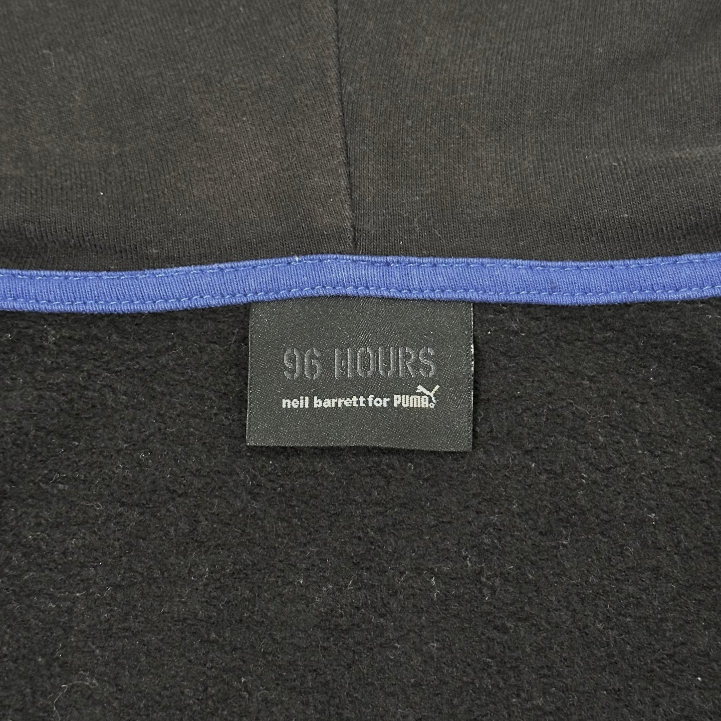 "96 HOURS" neil barrett for PUMA Technical Center Zip Layered Hoodie