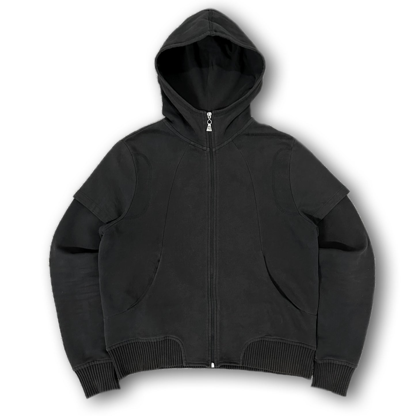 "96 HOURS" neil barrett for PUMA Technical Center Zip Layered Hoodie