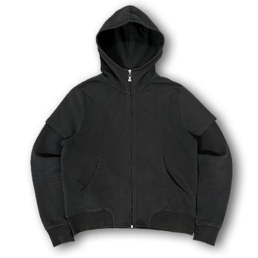 "96 HOURS" neil barrett for PUMA Technical Center Zip Layered Hoodie