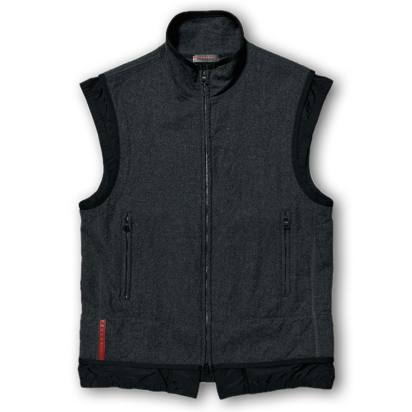 PRADASPORT Technical Wool Double Zip Vest