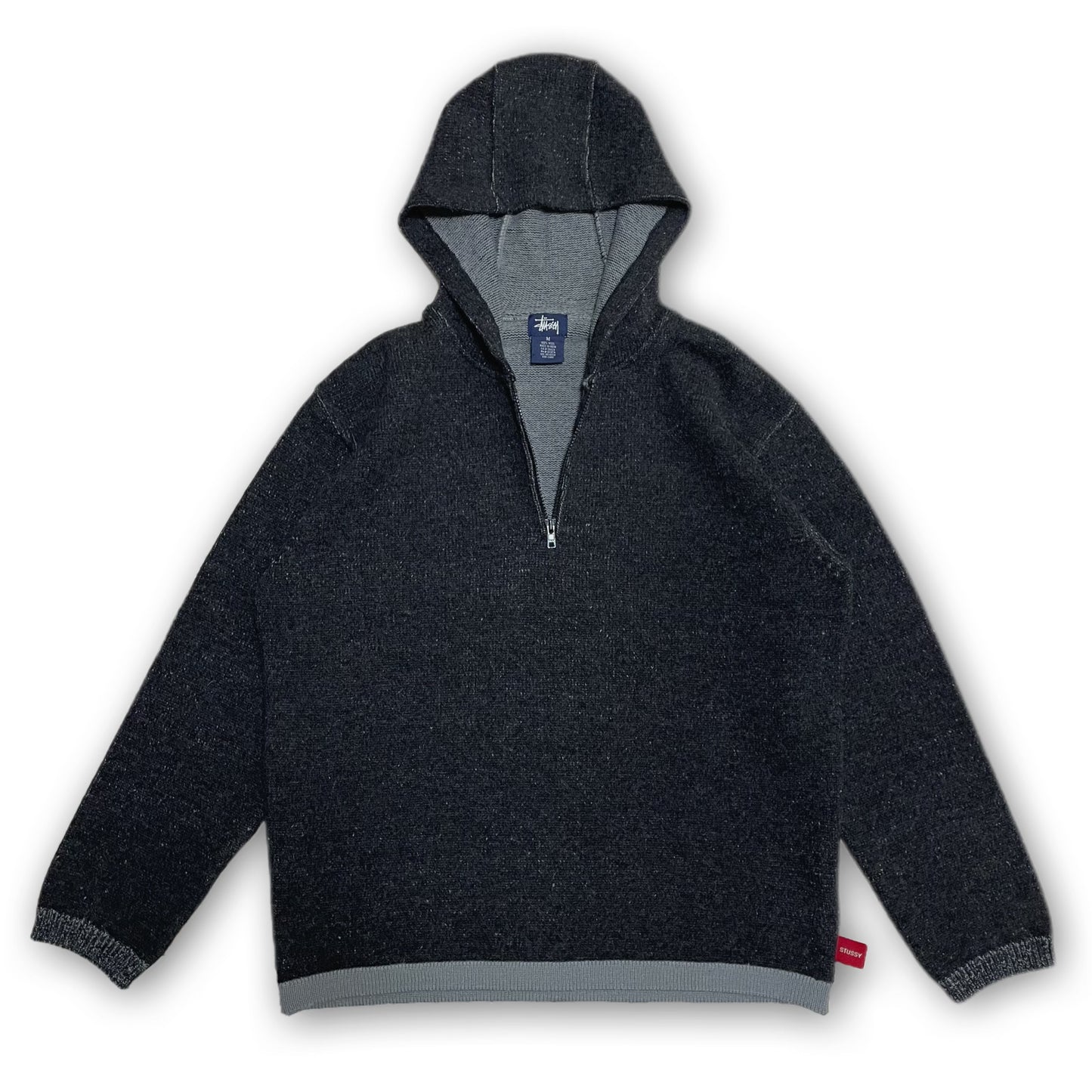 STUSSY 1/4 Zip Hood Knit