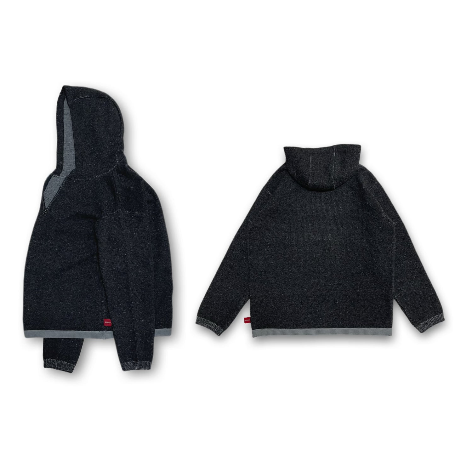 STUSSY 1/4 Zip Hood Knit