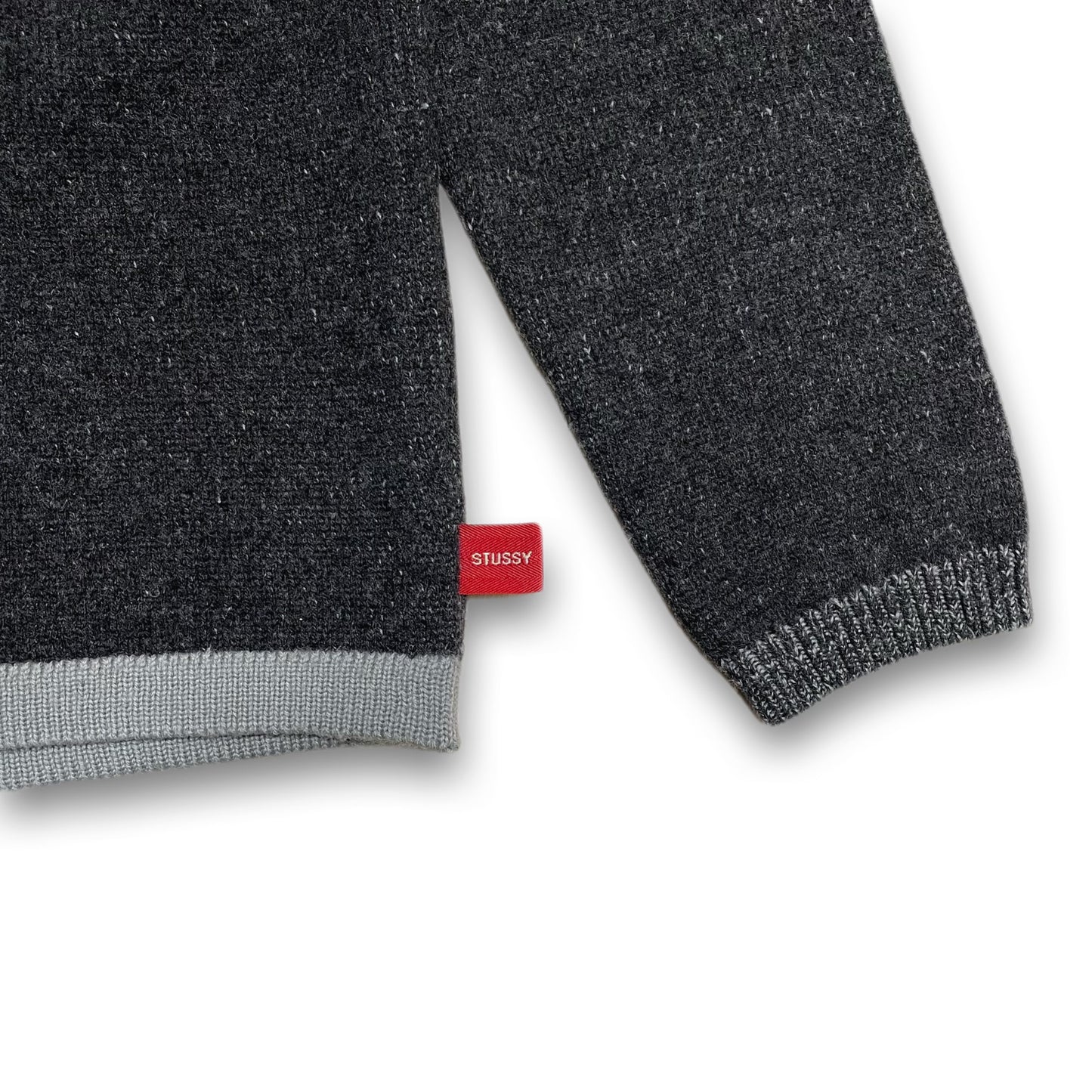STUSSY 1/4 Zip Hood Knit
