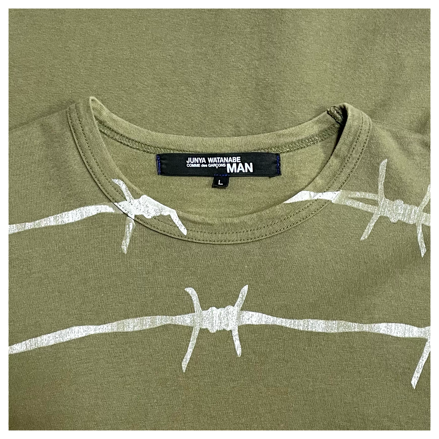 JUNYAWATANABE MAN Barbed Wire Print Tee
