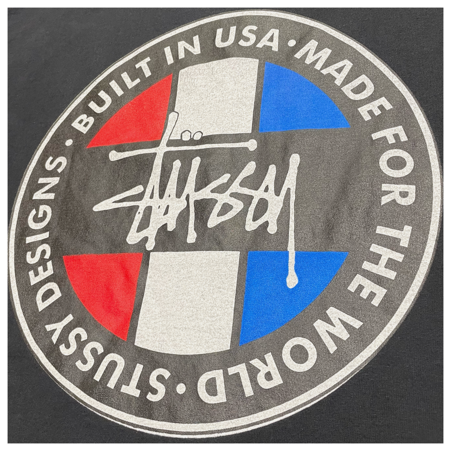 STUSSY Tricolore Print Tee
